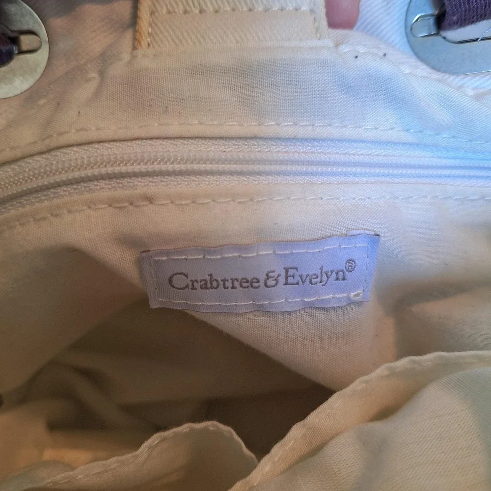 Vintage Botanical Collection Canvas Mini Tote Bag Crabtree & Evelyn Pomegranate - Picture 2 of 11